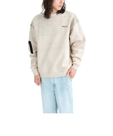 ルーカ（RVCA）FADE BACKSIDE ARCH クルーネックトレーナー BF042001 CER