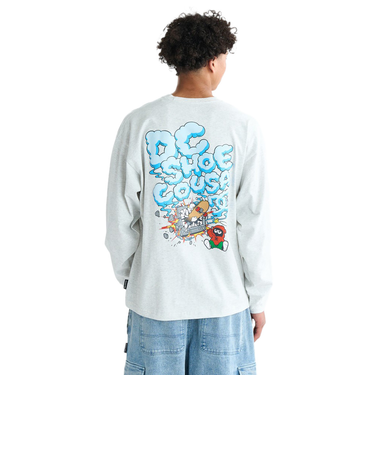 ディーシーシューズ（DC SHOES）CLASH DECK 長袖Tシャツ 25FWDLT254045GRY