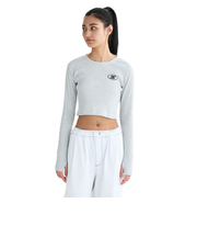 ディーシーシューズ（DC SHOES）TELECO 長袖Tシャツ 25FWLLT254311GRY