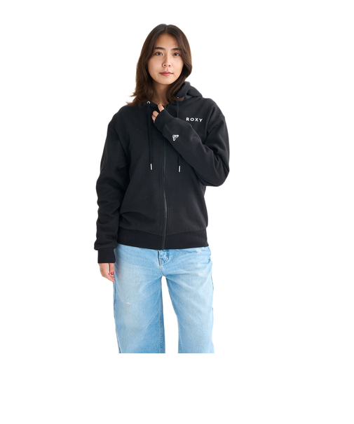 ロキシー（ROXY）HISTORICAL LOGO ジップアップフーディ 25FWRZP254027BLK