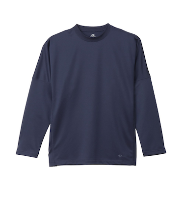 チャンピオン（CHAMPION）リカバリーウェア RECOVERY 長袖 Tシャツ 紺 S-LLサイズ C3-CS490 370 ロンT 一般医療機器 ルーム…