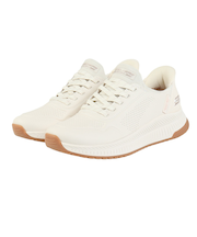 スケッチャーズ（SKECHERS）カジュアルシューズ スリップインズ ボブス SQUAD 4-KEY LOOK オフホワイト 117740-WHT スニーカー