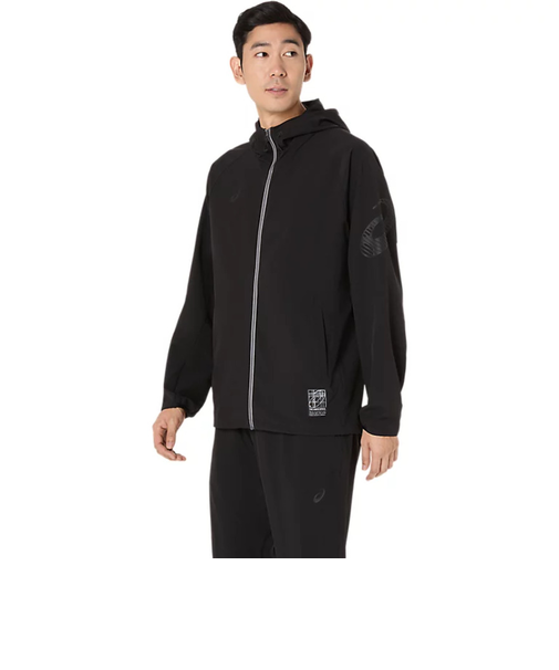 アシックス(ASICS)はっ水ストレッチウーブンフーディー ブレーカーシャツ 2031F167.001