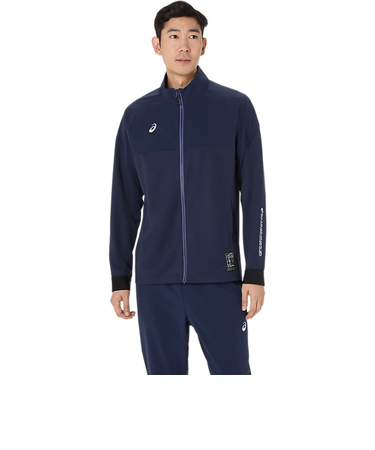 アシックス（ASICS）ドライハイブリッドストレッチニットジャケット 2031F169.400