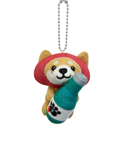 マメしば ボールチェーン 芋焼酎 TMR015 マスコット キーホルダー