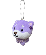 マメしば ボールチェーン 北海道ラベンダー TMR007 マスコット キーホルダー