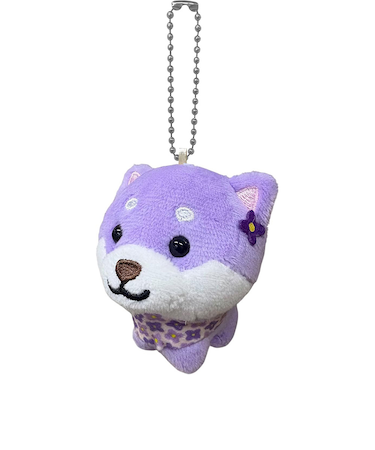 マメしば ボールチェーン 北海道ラベンダー TMR007 マスコット キーホルダー