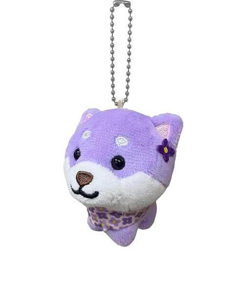 マメしば ボールチェーン 北海道ラベンダー TMR007 マスコット キーホルダー