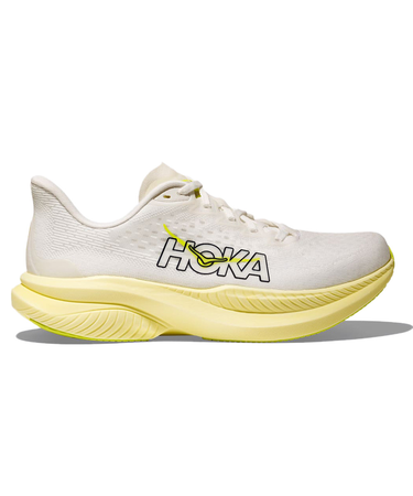 ホカ（HOKA）ランニングシューズ ジョギングシューズ マッハ 6  ホワイト イエロー 1147810-WNH スニーカー