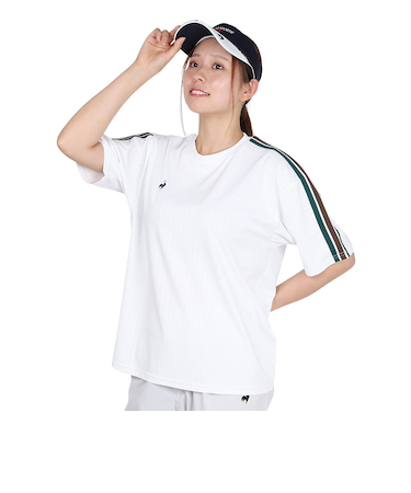ルコックスポルティフ（lecoqsportif）ジャガード半袖Tシャツ LU5FHT00L WH00