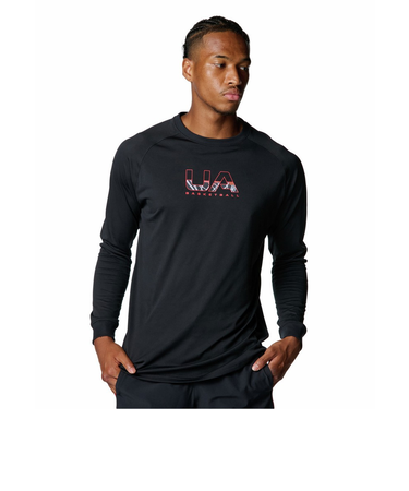 アンダーアーマー（UNDER ARMOUR）バスケットボールウェア UAテック ロゴ ロングスリーブ Tシャツ 6007863 001