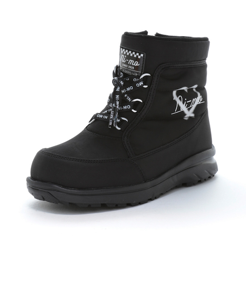 ムーンスター（MoonStar）ジュニアボアブーツ ガールズ スノトレ スノーシューズ NM WPJ 032 ブラック 13662896
