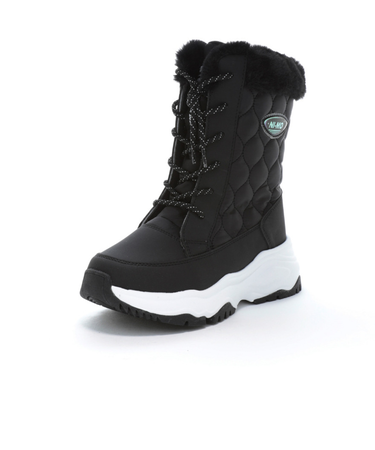 ムーンスター（MoonStar）ジュニアボアブーツ ガールズ スノトレ スノーシューズ NM WPJ 031 ブラック13662886