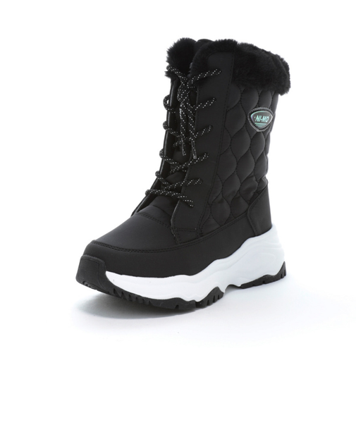 ムーンスター（MoonStar）ジュニアボアブーツ ガールズ スノトレ スノーシューズ NM WPJ 031 ブラック13662886