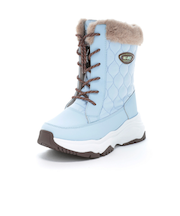 ムーンスター(MoonStar)ジュニアボアブーツ ガールズ スノトレ スノーシューズ NM WPJ 031 サックス 13662889