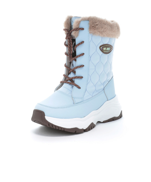 ムーンスター(MoonStar)ジュニアボアブーツ ガールズ スノトレ スノーシューズ NM WPJ 031 サックス 13662889