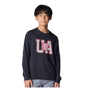 アンダーアーマー（UNDER ARMOUR）パフォーマンスコットン バーシティ ロゴ ロングスリーブ Tシャツ 6007827 001