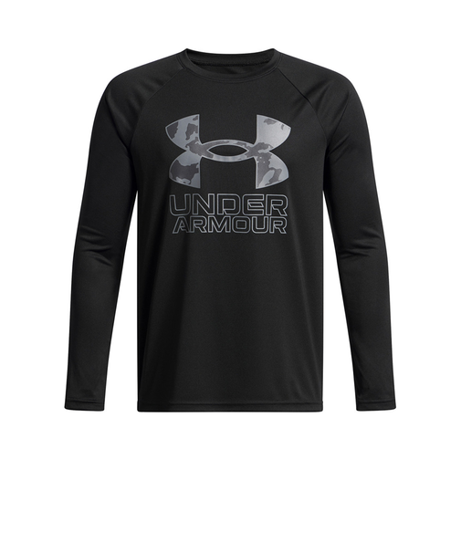 アンダーアーマー（UNDER ARMOUR）テック ハイブリッド プリント フィル 長袖Tシャツ 1380470 005