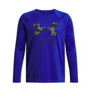 アンダーアーマー（UNDER ARMOUR）テック ハイブリッド プリント フィル 長袖Tシャツ 1380470 400