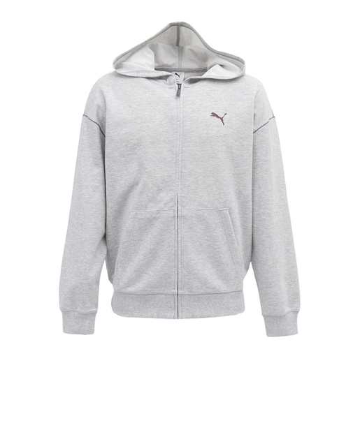 プーマ（PUMA）ESS MX リラックスド フルジップ DK スウェットパーカー 690016 04 LGRY