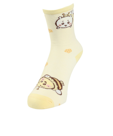 靴下 ハチワレ うさぎ ハチ総柄 メッシュソックス 22.0cm 3197011-41 ソックス ちいかわ