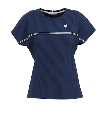 ルコックスポルティフ（lecoqsportif）テニスウェア 半袖ゲームシャツ LN5FHT20L NV00