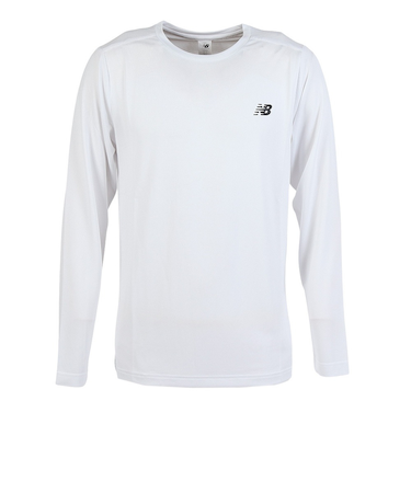 ニューバランス（new balance）スポーツロゴ長袖Tシャツ AMT53405WT