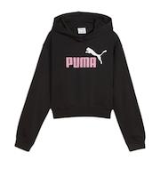 プーマ（PUMA）ガールズ ESS 2 カラー NO.1 ロゴ ショート レングス フーディ 687789 51 BLK