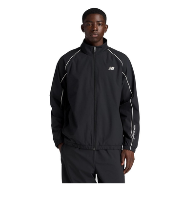 ニューバランス(new balance)Brushed Tricot Lined ウーブントラックジャケット AMJ53171BK