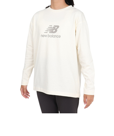 ニューバランス（new balance）ジュニア スタックドロゴ長袖シャツ ABT55556AGA