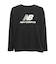 ニューバランス（new balance）ジュニア スタックドロゴ長袖シャツ ABT55556BK