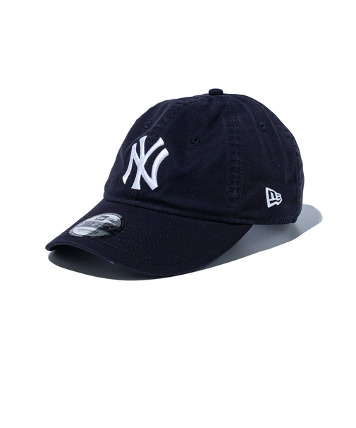 ニューエラ(NEW ERA)キャップ 9THIRTY ロングバイザー ニューヨーク・ヤンキース ウォッシュドコットン 紺 Mサイズ 14527272