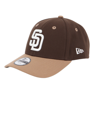 ニューエラ（NEW ERA）帽子 キャップ キッズ Youth 9FORTY 2-Tone サンディエゴ・パドレス ウォルナット 茶色 14671598