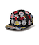 ニューエラ（NEW ERA）帽子 9FIFTY Team Logo Allover NBA キャップ 黒 S-Mサイズ 14667798