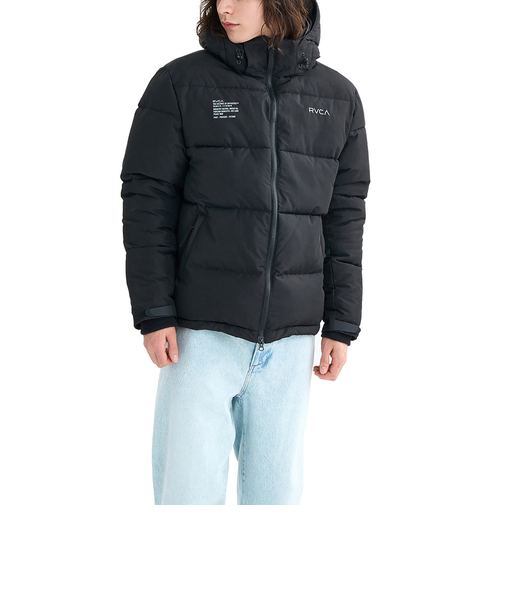 ルーカ（RVCA）バックプリント パファー ジャケット BF042760 BLK