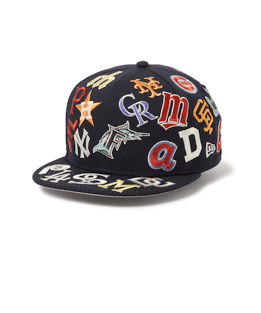 ニューエラ（NEW ERA）帽子 9FIFTY Team Logo Allover MLB キャップ 紺 ネイビー S-Mサイズ 14667799