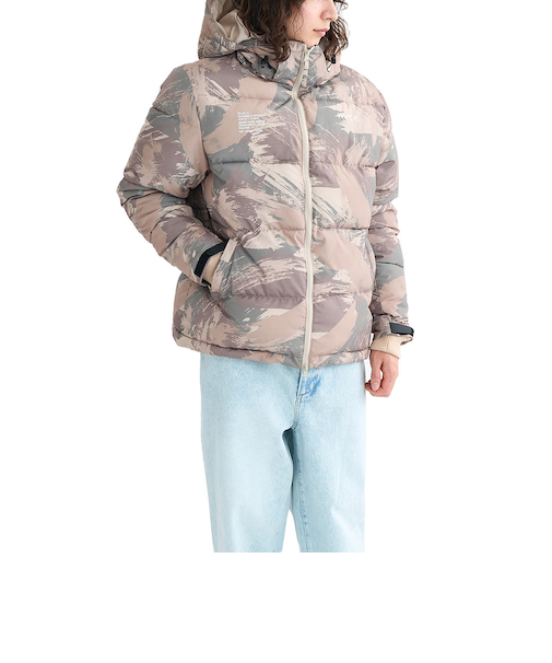 ルーカ（RVCA）バックプリント パファー ジャケット BF042760 KHC