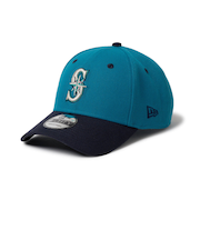 ニューエラ（NEW ERA）キャップ 9FORTY 2-Tone Woven Label シアトル・マリナーズ シャークティール 青 56-60cm 1466…