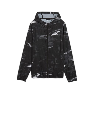 プーマ（PUMA）ランニング ヴェロシティ AOP フーデッド ウーブンジャケット 528263 01 BLK