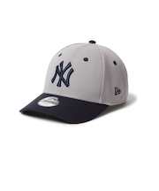 ニューエラ（NEW ERA）帽子 キャップ キッズ Youth 9FORTY 2-Tone ニューヨーク・ヤンキース グレー 14671599