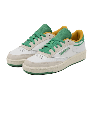 リーボック（REEBOK）タウンシューズ クラブシー 85 ホワイト グリーン 100229840 スニーカー カジュアル
