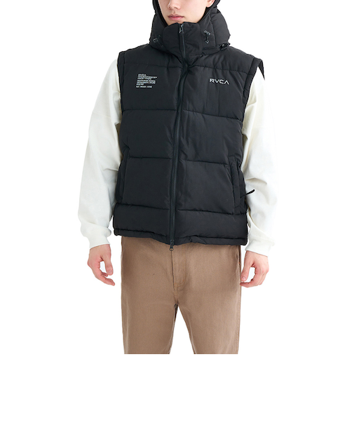 ルーカ（RVCA）パファー ベスト BF042762 BLK