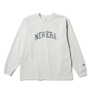 ニューエラ（NEW ERA）長袖 オーバーサイズド ヘビーウェイト コットン Tシャツ College Logo 14682687