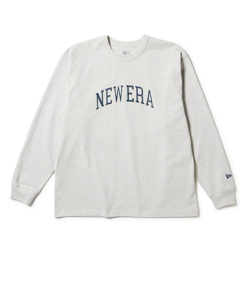 ニューエラ（NEW ERA）長袖 オーバーサイズド ヘビーウェイト コットン Tシャツ College Logo 14682687