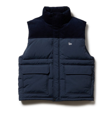 ニューエラ（NEW ERA）ダウンベスト コーデュロイ ナイロン コンビ 14682724