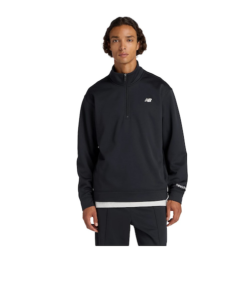 最終値下げ　new balance ブラックセーター ニューバランス THE CITY メンズ ウェア ロングスリーブニットプル