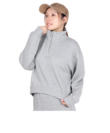 ニューエラ（NEW ERA）ウィメンズ スウェット ハーフジップ プルオーバー 14674705