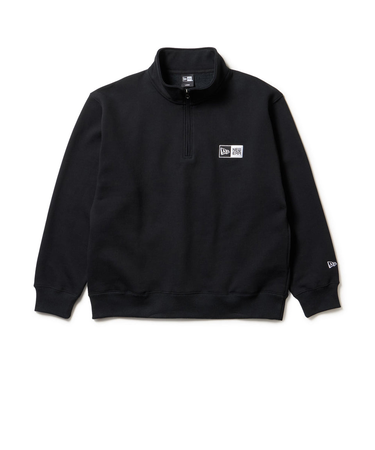ニューエラ（NEW ERA）裏起毛 オーバーサイズド スウェット ハーフジップ ボックスロゴ 14682666