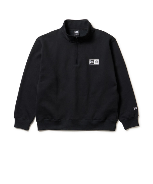 ニューエラ（NEW ERA）裏起毛 オーバーサイズド スウェット ハーフジップ ボックスロゴ 14682666