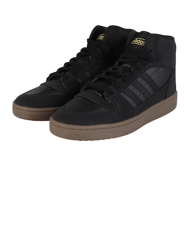 アディダス（adidas）スニーカー スポーツシューズ ブレイク スタート ミッド ブラック KJ1153 カジュアルシューズ
